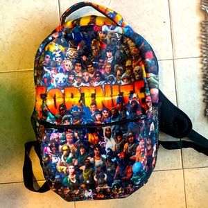 Fortnite character full size backpack full size great condition multi colors
